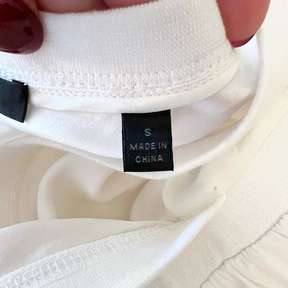 ATM Anthony Thomas Melillo A-Line Dress White Silk V Neck Sleeveless Small NEW - Picture 11 of 15